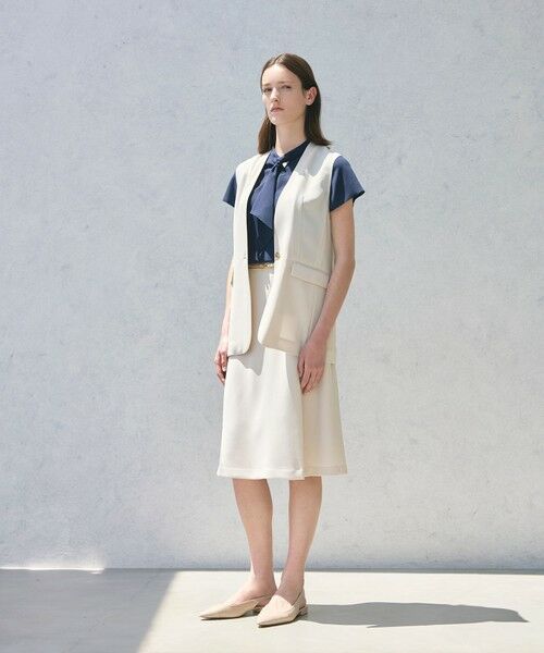 Paul Stuart / ポール・スチュアート シャツ・ブラウス | 【ウォッシャブル】トリアセ梨地　ブラウス | 詳細1