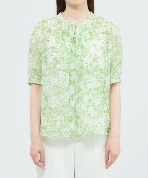 Paul Stuart / ポール・スチュアート シャツ・ブラウス | 【ウォッシャブル】ブラッシュフラワー　ブラウス | 詳細4