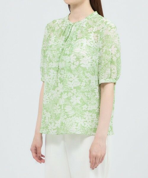 Paul Stuart / ポール・スチュアート シャツ・ブラウス | 【ウォッシャブル】ブラッシュフラワー　ブラウス | 詳細5