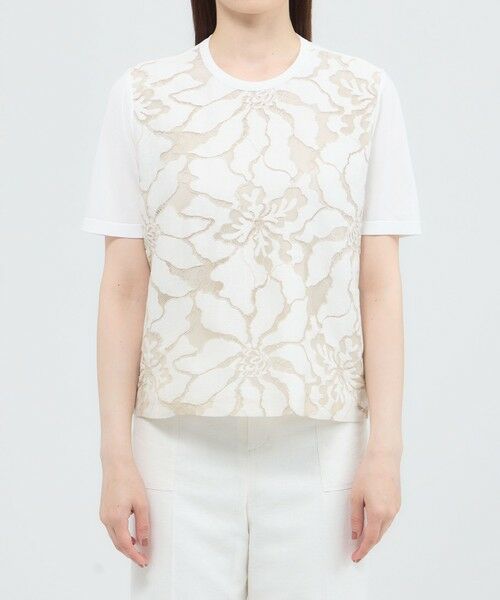 Paul Stuart / ポール・スチュアート ニット・セーター | 【ウォッシャブル】フラワーコードレース　プルオーバー | 詳細5