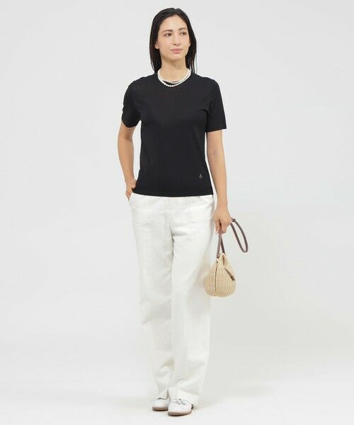 Paul Stuart / ポール・スチュアート ニット・セーター | 【Precious掲載】【ウォッシャブル/接触冷感】MOFニットＴシャツ | 詳細4