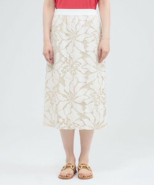Paul Stuart / ポール・スチュアート スカート | 【ウォッシャブル】フラワーコードレース　スカート | 詳細5
