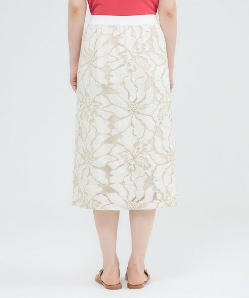 Paul Stuart / ポール・スチュアート スカート | 【ウォッシャブル】フラワーコードレース　スカート | 詳細7