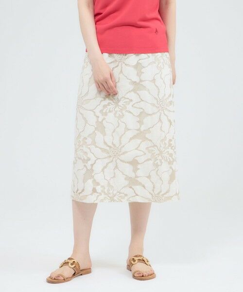 Paul Stuart / ポール・スチュアート スカート | 【ウォッシャブル】フラワーコードレース　スカート | 詳細11