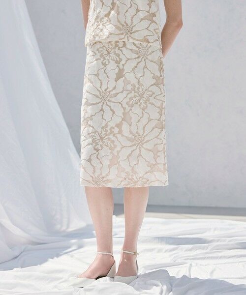 Paul Stuart/ポール・スチュアート 【ウォッシャブル】フラワーコードレース スカート ホワイト 6 Paul Stuart/ポール・スチュアート 【ウォッシャブル】フラワーコードレース スカート ホワイト 6