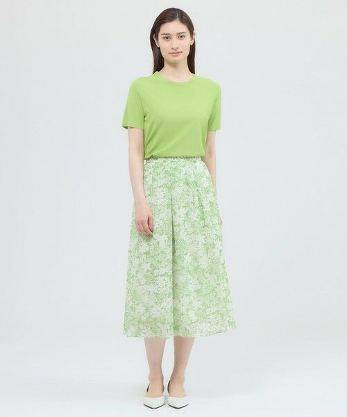 Paul Stuart / ポール・スチュアート スカート | 【ウォッシャブル】ブラッシュフラワー　スカート | 詳細3