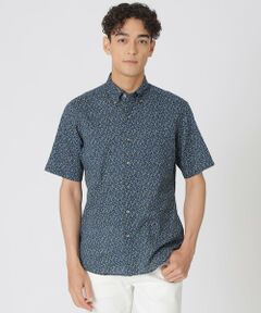 Paul Stuart / ポール・スチュアート シャツ・ブラウス | ミニフラワープリント　ミラクルウェーブ半袖シャツ