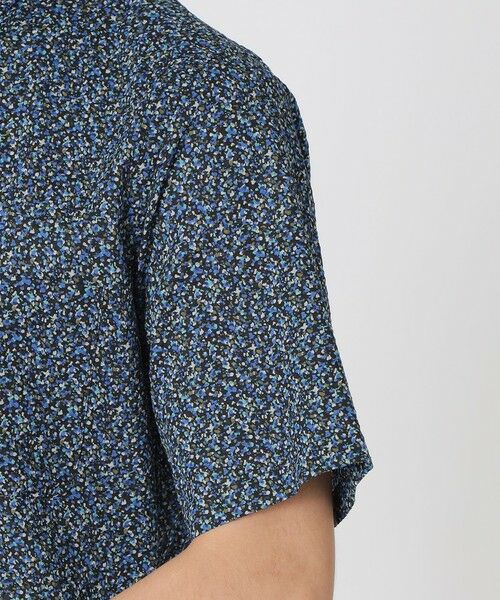 Paul Stuart / ポール・スチュアート シャツ・ブラウス | ミニフラワープリント ミラクルウェーブ半袖シャツ | 詳細6
