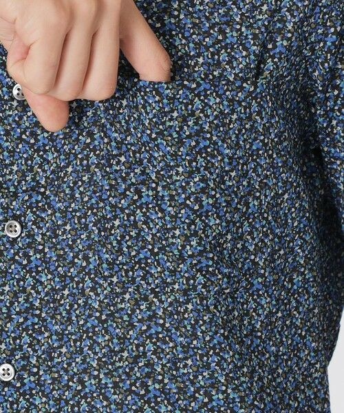 Paul Stuart / ポール・スチュアート シャツ・ブラウス | ミニフラワープリント ミラクルウェーブ半袖シャツ | 詳細7