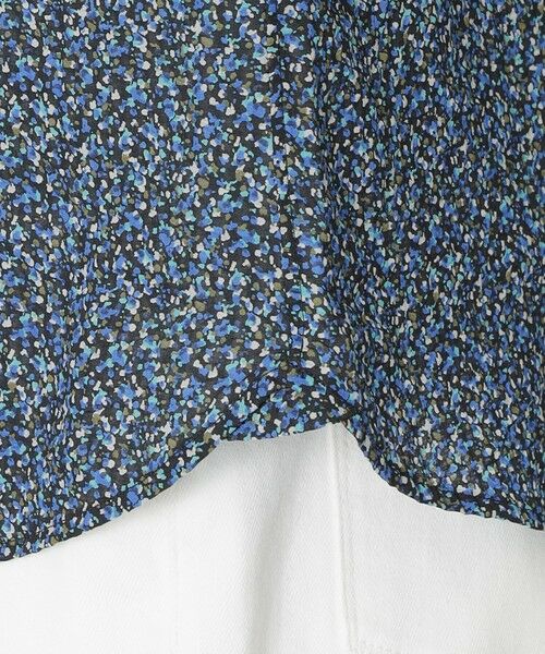 Paul Stuart / ポール・スチュアート シャツ・ブラウス | ミニフラワープリント ミラクルウェーブ半袖シャツ | 詳細8