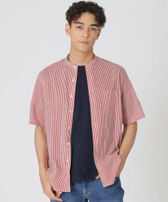 Paul Stuart / ポール・スチュアート シャツ・ブラウス | ロンストプリント　ミラクルウェーブ半袖シャツ