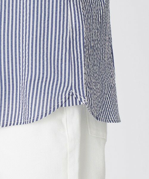 Paul Stuart / ポール・スチュアート シャツ・ブラウス | ロンストプリント　ミラクルウェーブ半袖シャツ | 詳細8