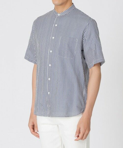 Paul Stuart / ポール・スチュアート シャツ・ブラウス | ロンストプリント　ミラクルウェーブ半袖シャツ | 詳細10