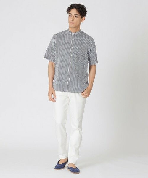 Paul Stuart / ポール・スチュアート シャツ・ブラウス | ロンストプリント　ミラクルウェーブ半袖シャツ | 詳細2