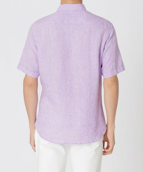 Paul Stuart / ポール・スチュアート シャツ・ブラウス | 先染めフレンチリネンシャンブレー半袖シャツ | 詳細7