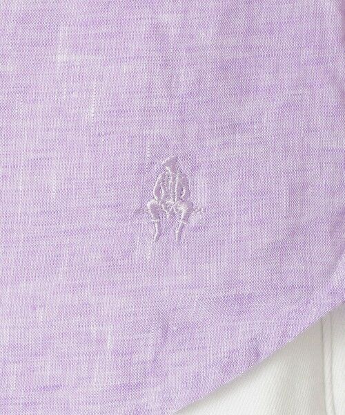 Paul Stuart / ポール・スチュアート シャツ・ブラウス | 先染めフレンチリネンシャンブレー半袖シャツ | 詳細11