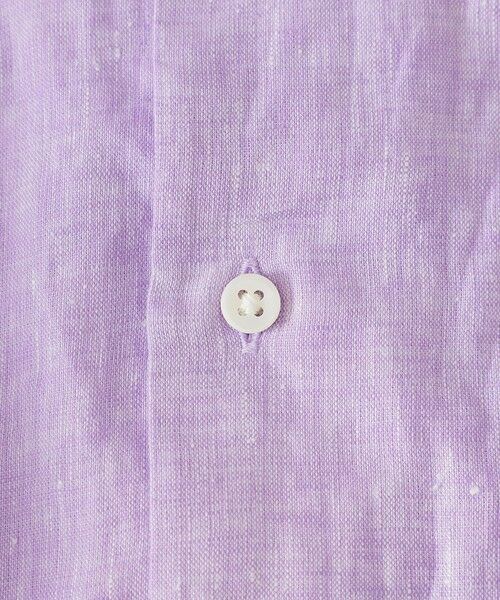 Paul Stuart / ポール・スチュアート シャツ・ブラウス | 先染めフレンチリネンシャンブレー半袖シャツ | 詳細12