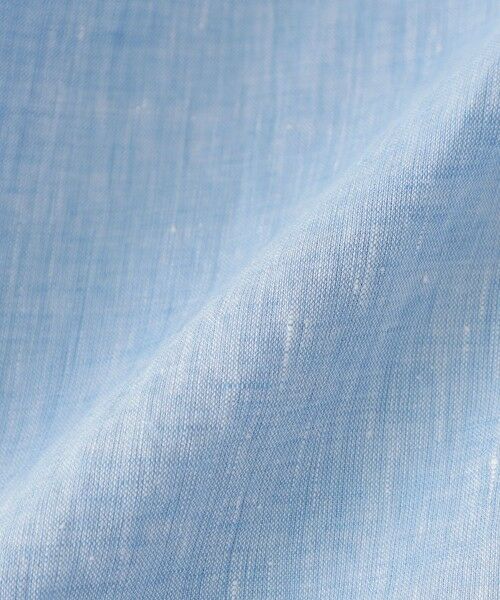 Paul Stuart / ポール・スチュアート シャツ・ブラウス | 先染めフレンチリネンシャンブレー半袖シャツ | 詳細14