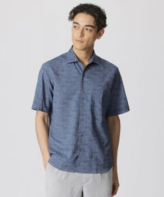 Paul Stuart / ポール・スチュアート シャツ・ブラウス | ヨットデッサンプリント　半袖シャツ