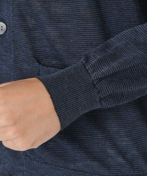 Paul Stuart / ポール・スチュアート ニット・セーター | リネンオープンニットポロカーディガン | 詳細6