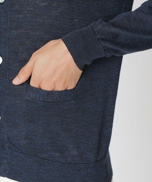 Paul Stuart / ポール・スチュアート ニット・セーター | リネンオープンニットポロカーディガン | 詳細7