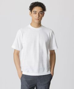 Paul Stuart / ポール・スチュアート カットソー | リンクスシャドーボーダーTシャツ（半袖）