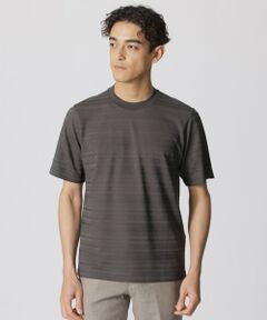 Paul Stuart / ポール・スチュアート カットソー | リンクスシャドーボーダーTシャツ（半袖）