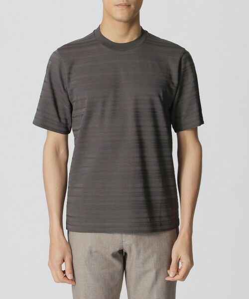 Paul Stuart / ポール・スチュアート カットソー | リンクスシャドーボーダーTシャツ（半袖） | 詳細3