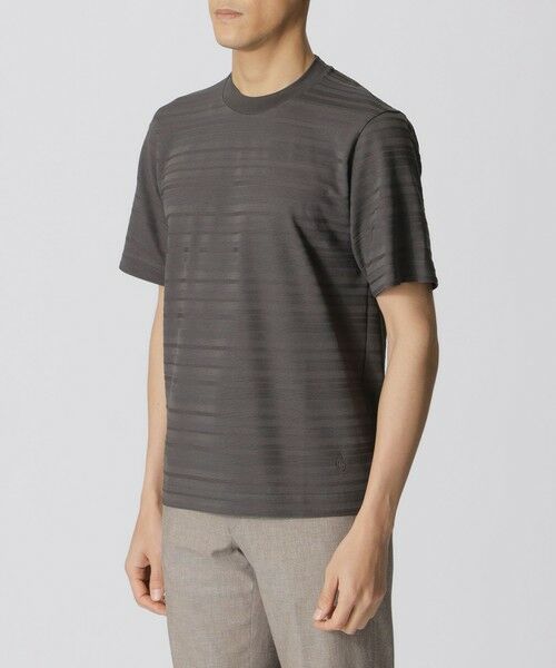 Paul Stuart / ポール・スチュアート カットソー | リンクスシャドーボーダーTシャツ（半袖） | 詳細4