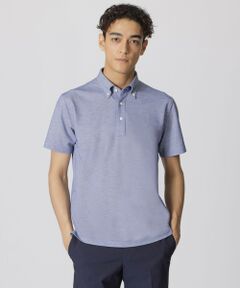 Paul Stuart / ポール・スチュアート カットソー | 【クールビズ/防シワ/吸水速乾】パリネ鹿の子ポロシャツ