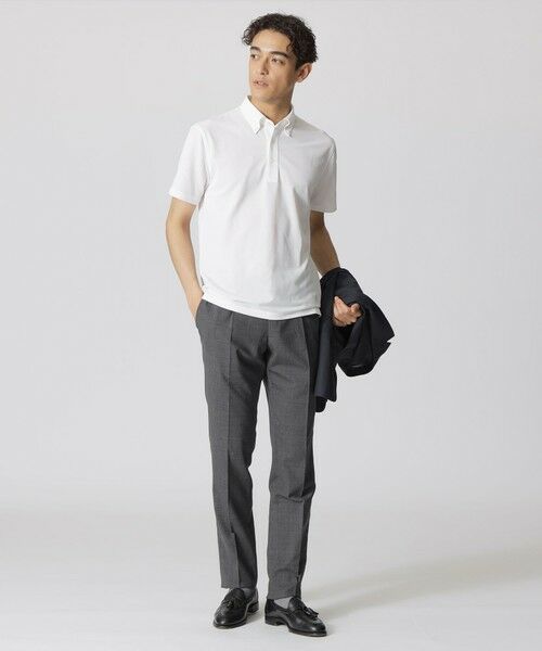 Paul Stuart / ポール・スチュアート カットソー | 【クールビズ/防シワ/吸水速乾】パリネ鹿の子ポロシャツ | 詳細1