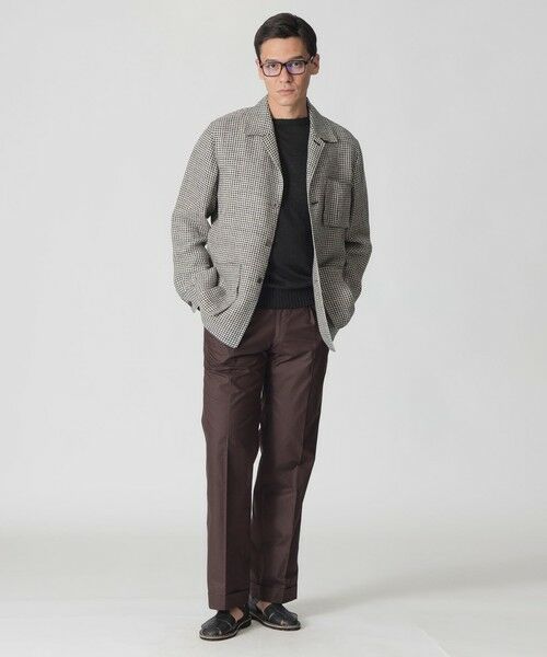 Paul Stuart / ポール・スチュアート ブルゾン | 【数量限定】「COLLECTION LINE」千鳥柄チョアジャケット | 詳細1