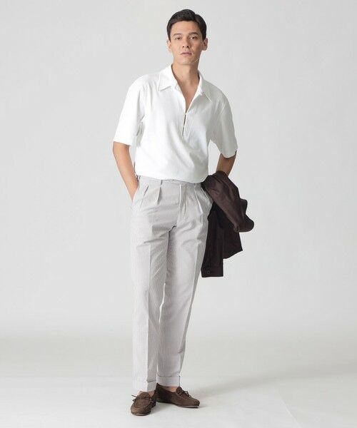 Paul Stuart / ポール・スチュアート シャツ・ブラウス | 【COLLECTION LINE】スキッパープルオーバーパイルシャツ | 詳細1