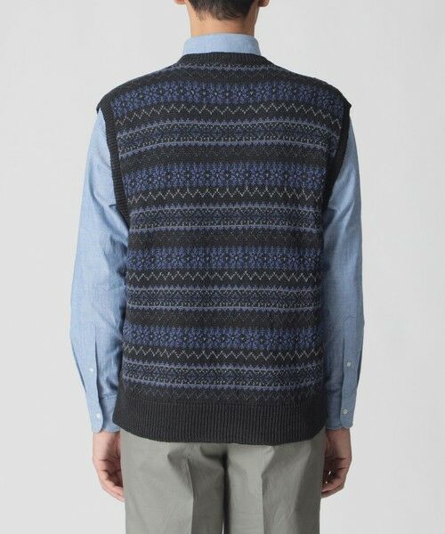 Paul Stuart / ポール・スチュアート ニット・セーター | 【数量限定】フェアアイル柄ニットベスト | 詳細5