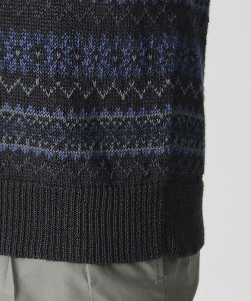 Paul Stuart / ポール・スチュアート ニット・セーター | 【数量限定】フェアアイル柄ニットベスト | 詳細7