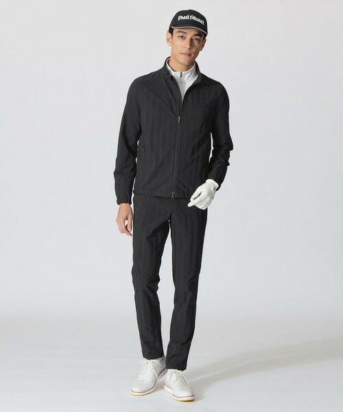 Paul Stuart / ポール・スチュアート ブルゾン | 【GOLF】シャドウストライプ　フルジップブルゾン | 詳細1