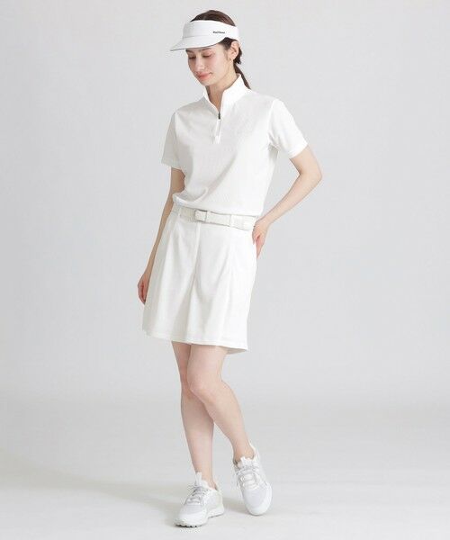 Paul Stuart / ポール・スチュアート カットソー | 【GOLF】メッシュハーフジップ半袖Ｔシャツ | 詳細1