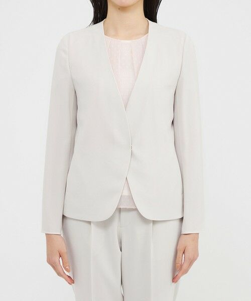 Paul Stuart / ポール・スチュアート その他アウター | 【ウォッシャブル】ライトジョーゼット　ジャケット | 詳細4