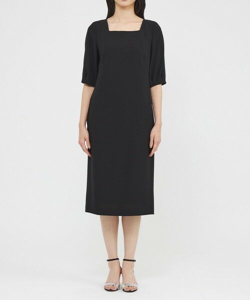 Paul Stuart / ポール・スチュアート ロング・マキシ丈ワンピース | 【ウォッシャブル】ライトジョーゼット　ワンピース | 詳細3