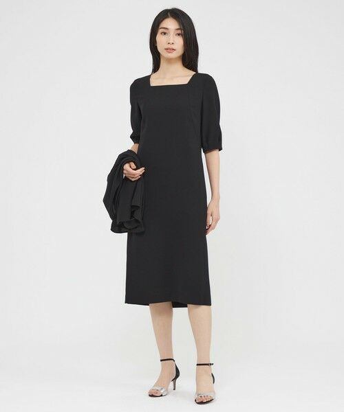 Paul Stuart / ポール・スチュアート ロング・マキシ丈ワンピース | 【ウォッシャブル】ライトジョーゼット　ワンピース | 詳細1