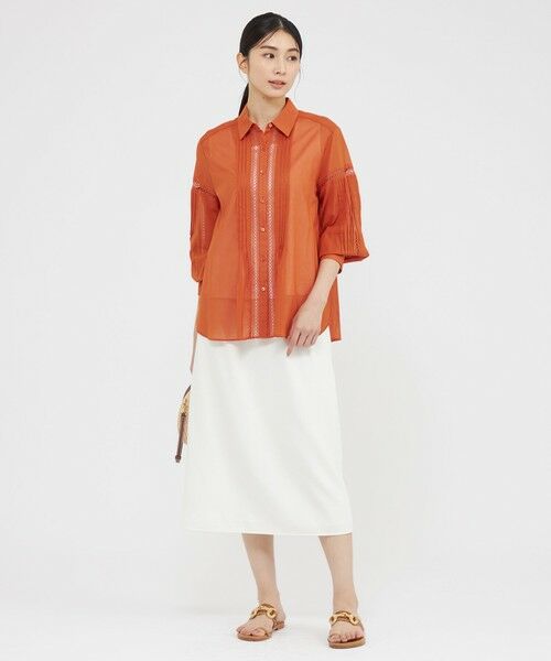 Paul Stuart / ポール・スチュアート シャツ・ブラウス | 【ウォッシャブル】コットンボイル　ブラウス | 詳細5