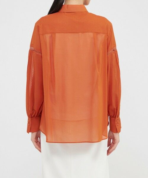 Paul Stuart / ポール・スチュアート シャツ・ブラウス | 【ウォッシャブル】コットンボイル　ブラウス | 詳細8