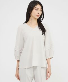 Paul Stuart / ポール・スチュアート シャツ・ブラウス | 【ウォッシャブル】ライトジョーゼット　ブラウス