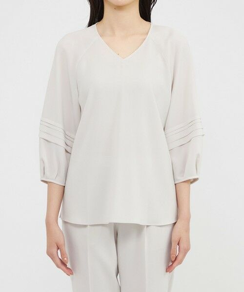 Paul Stuart / ポール・スチュアート シャツ・ブラウス | 【ウォッシャブル】ライトジョーゼット　ブラウス | 詳細3