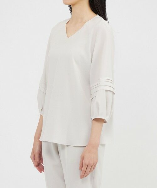 Paul Stuart / ポール・スチュアート シャツ・ブラウス | 【ウォッシャブル】ライトジョーゼット　ブラウス | 詳細4