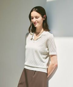 Paul Stuart / ポール・スチュアート ニット・セーター | 【ウォッシャブル】メッシュアーガイル　プルオーバー