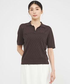 Paul Stuart / ポール・スチュアート ニット・セーター | 【ウォッシャブル】メッシュアーガイル　プルオーバー