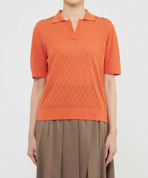 Paul Stuart / ポール・スチュアート ニット・セーター | 【ウォッシャブル】メッシュアーガイル　プルオーバー | 詳細5