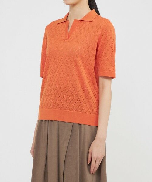 Paul Stuart / ポール・スチュアート ニット・セーター | 【ウォッシャブル】メッシュアーガイル　プルオーバー | 詳細6