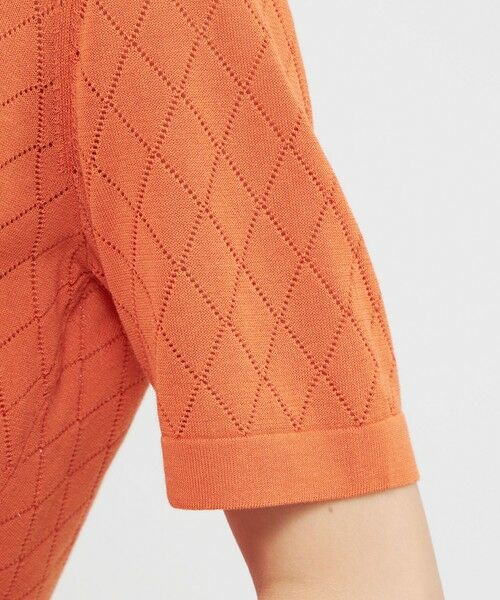 Paul Stuart / ポール・スチュアート ニット・セーター | 【ウォッシャブル】メッシュアーガイル　プルオーバー | 詳細8